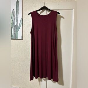 Ava & Viv maroon tank dress, size 1x